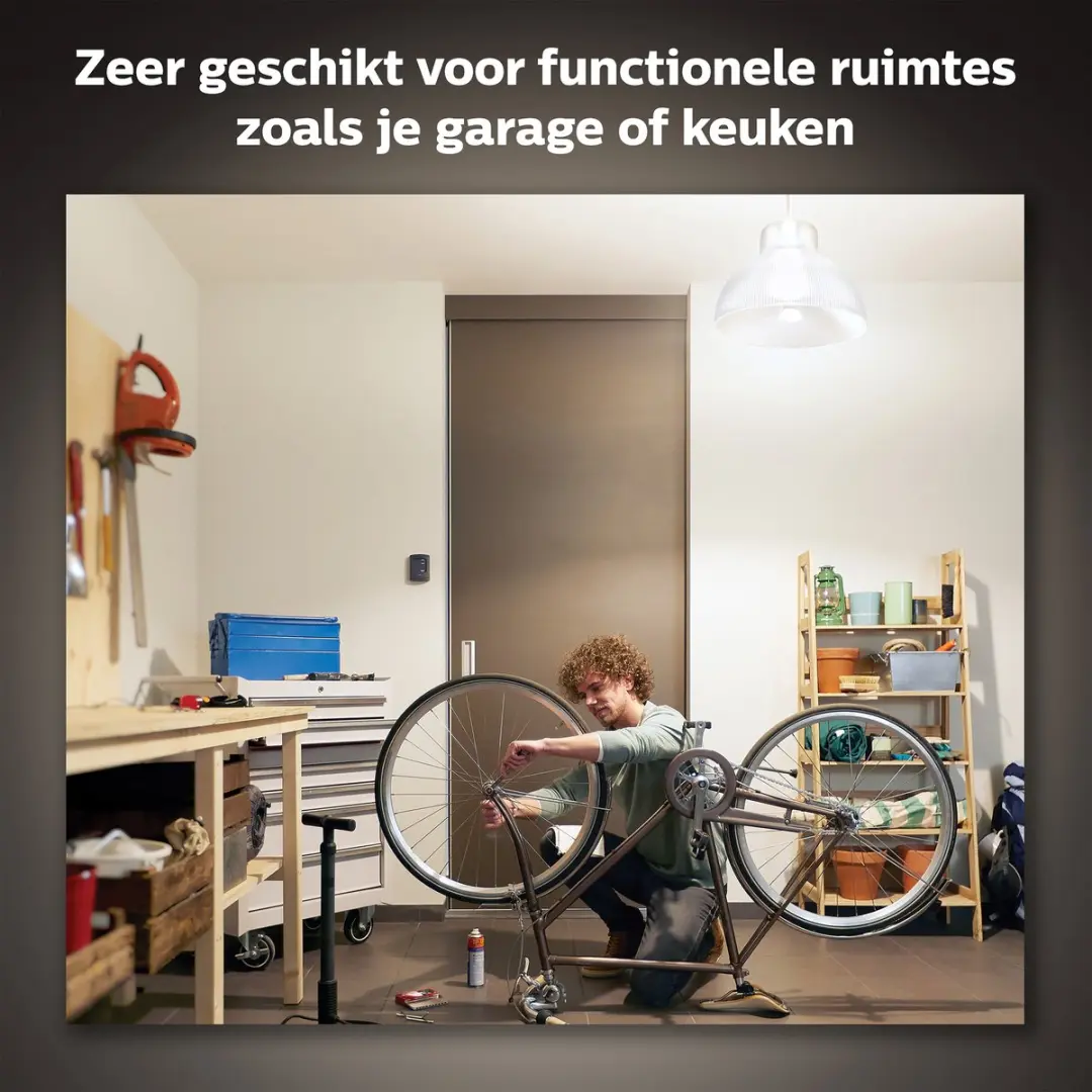 Philips Hue E27 Warm Wit Mat - 16W - Bluetooth - afbeelding 6 van 6