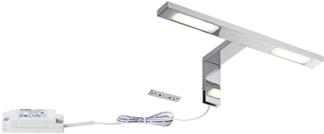 Paulmann Galeria LED Spiegelhook IP44 2x280lm - Chroom - afbeelding 6 van 6