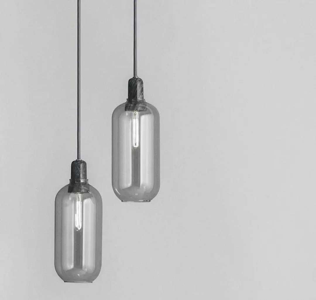 Normann Copenhagen Amp L Hanglamp - 25W - Grijs/Zwart