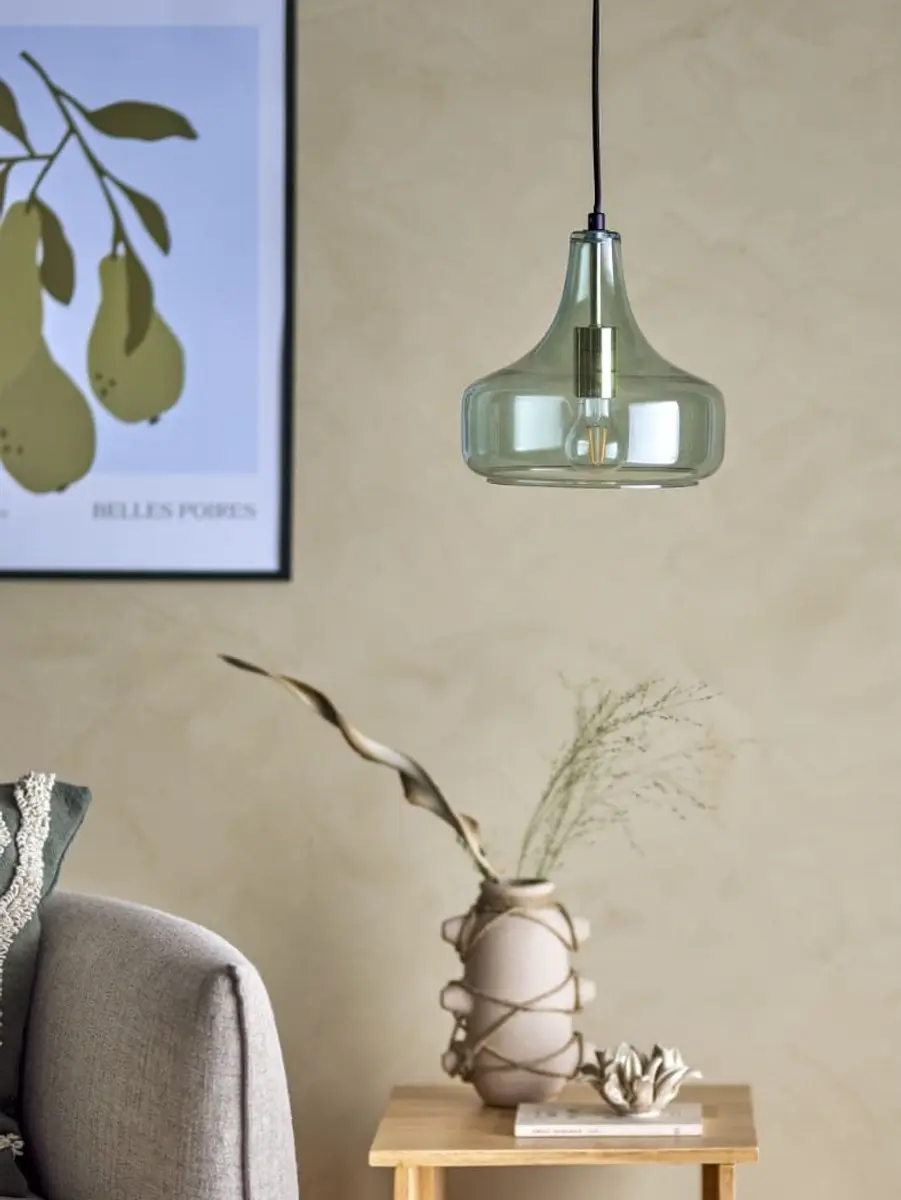 Bloomingville Hanglamp Yuser Groen Glas