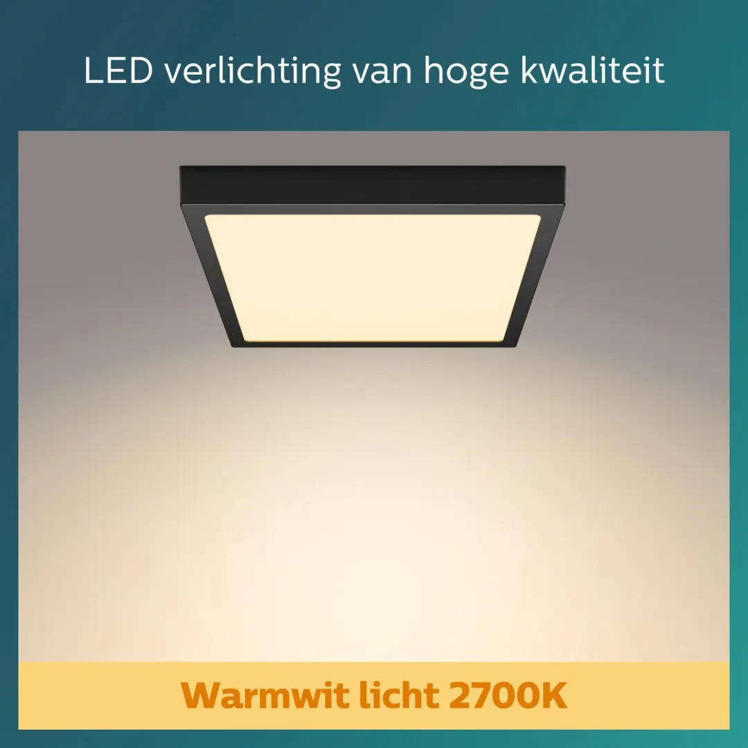 Philips Magneos Plafondlamp - Zwart - 2700K