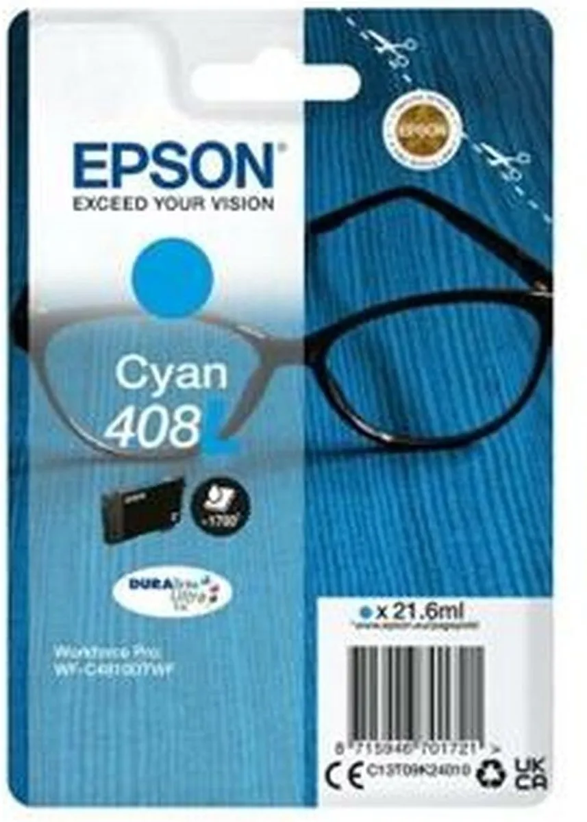 Epson 408L Cyan XL Cartridge - C13T09K24010