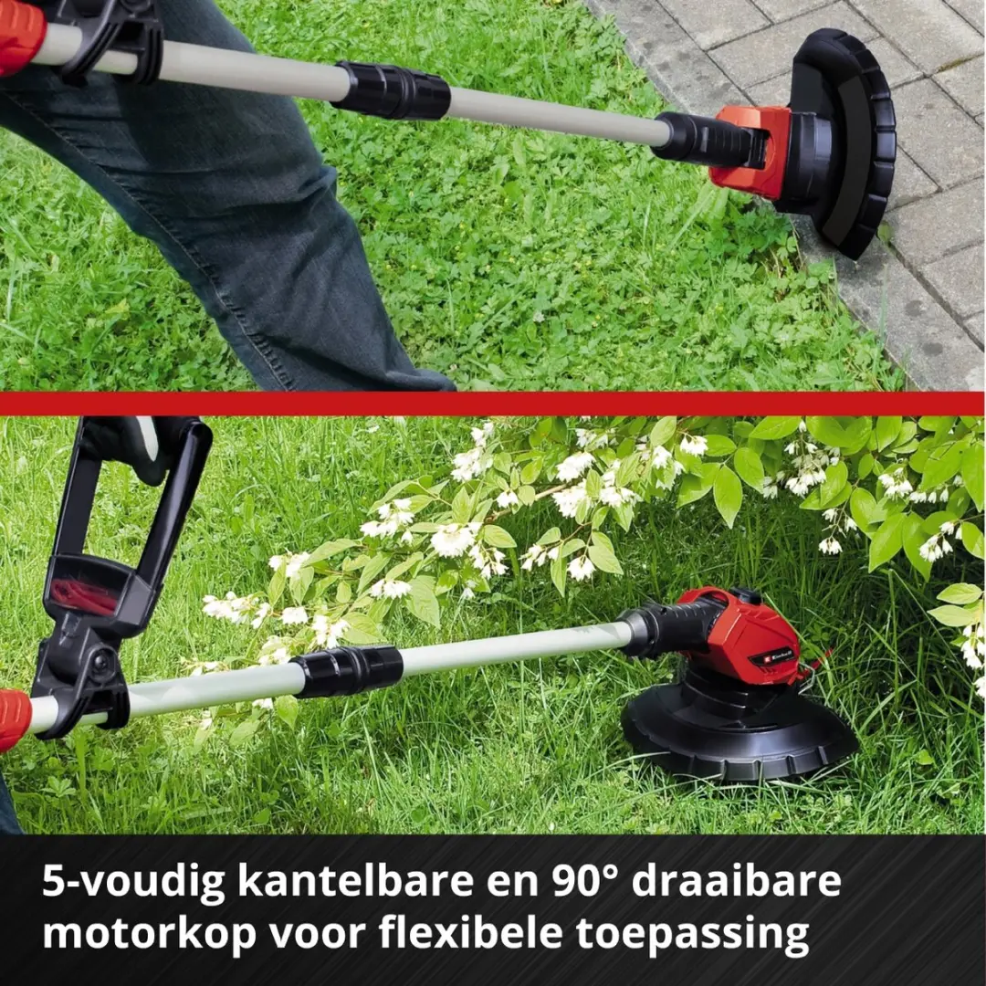 Einhell Accu Grastrimmer GE-CT 18 Li Kit - 18V - 24cm - afbeelding 4 van 6