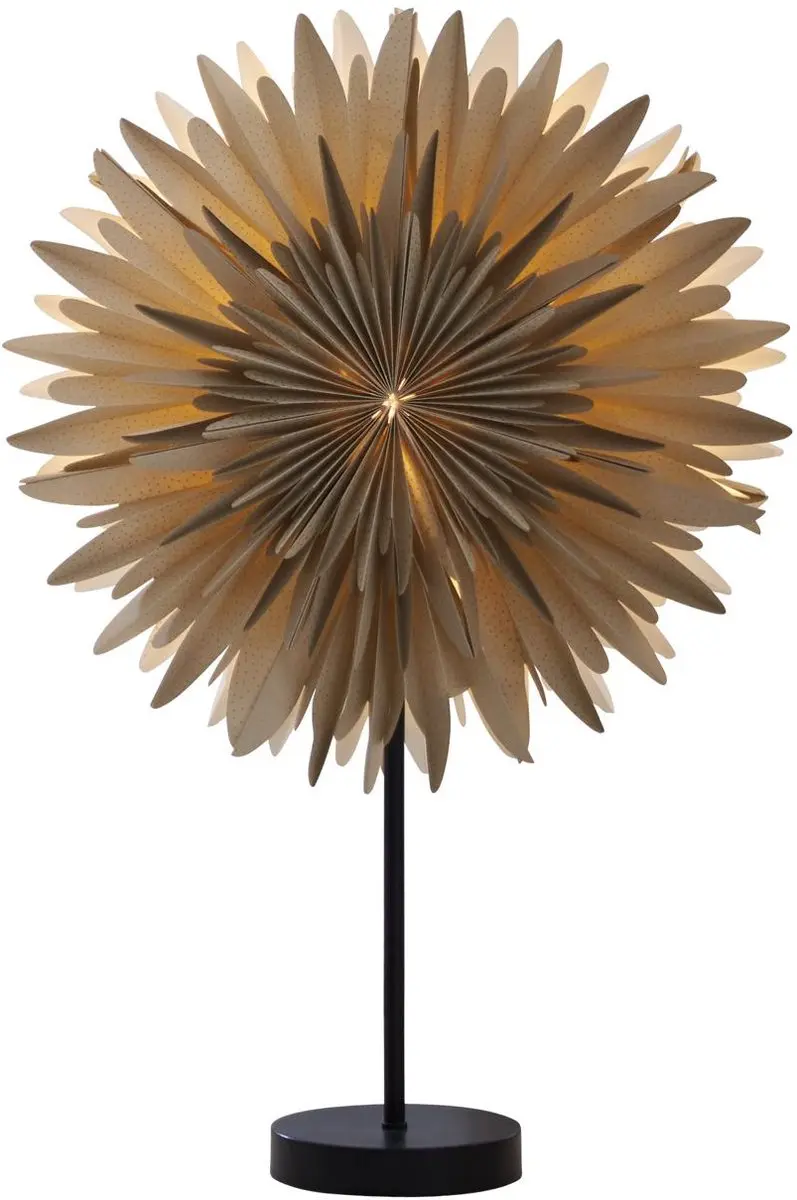 Star Trading Papieren Ster Tafellamp Winter Beige