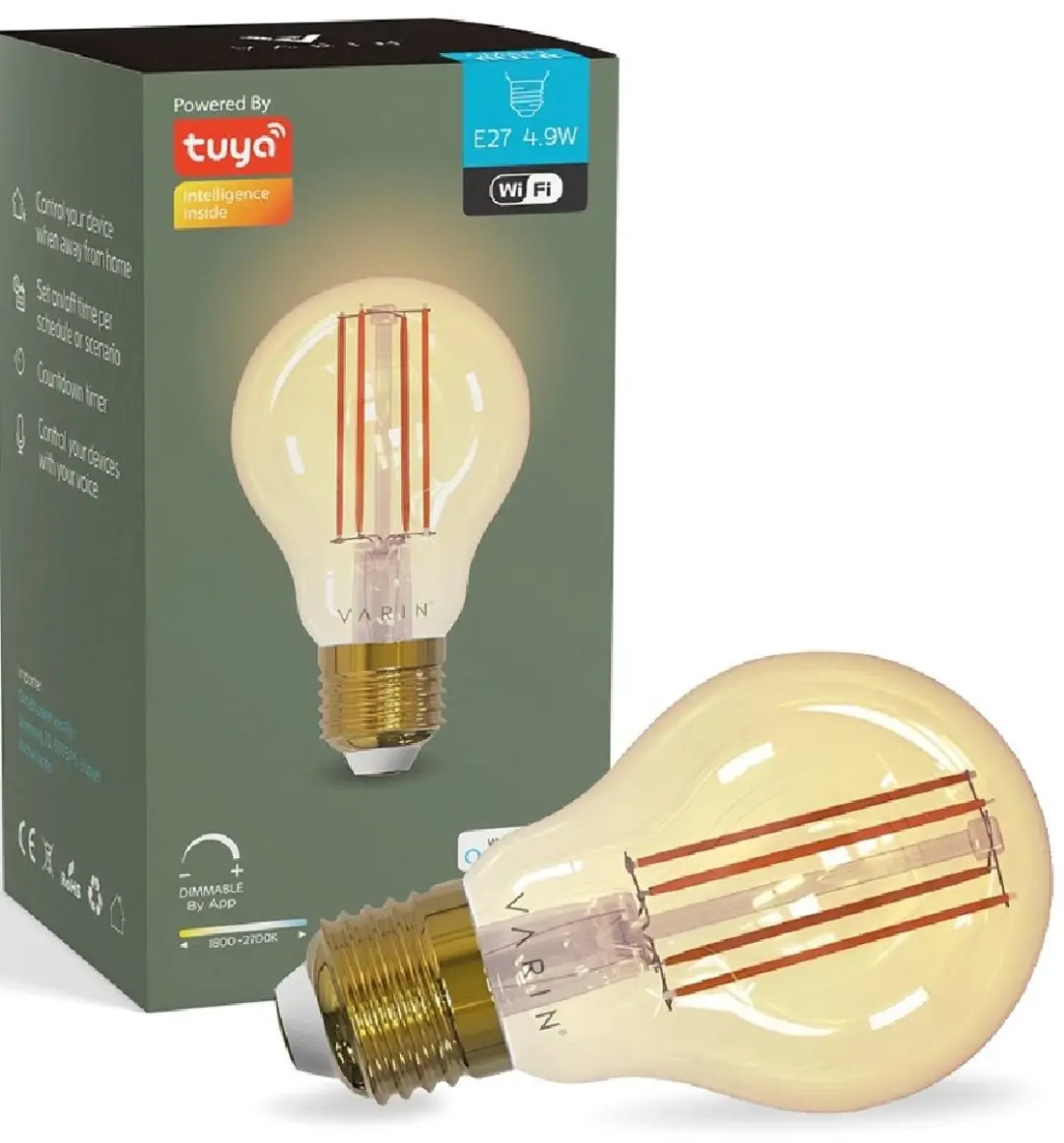 Varin Smart Filament LED Lamp E27 5W