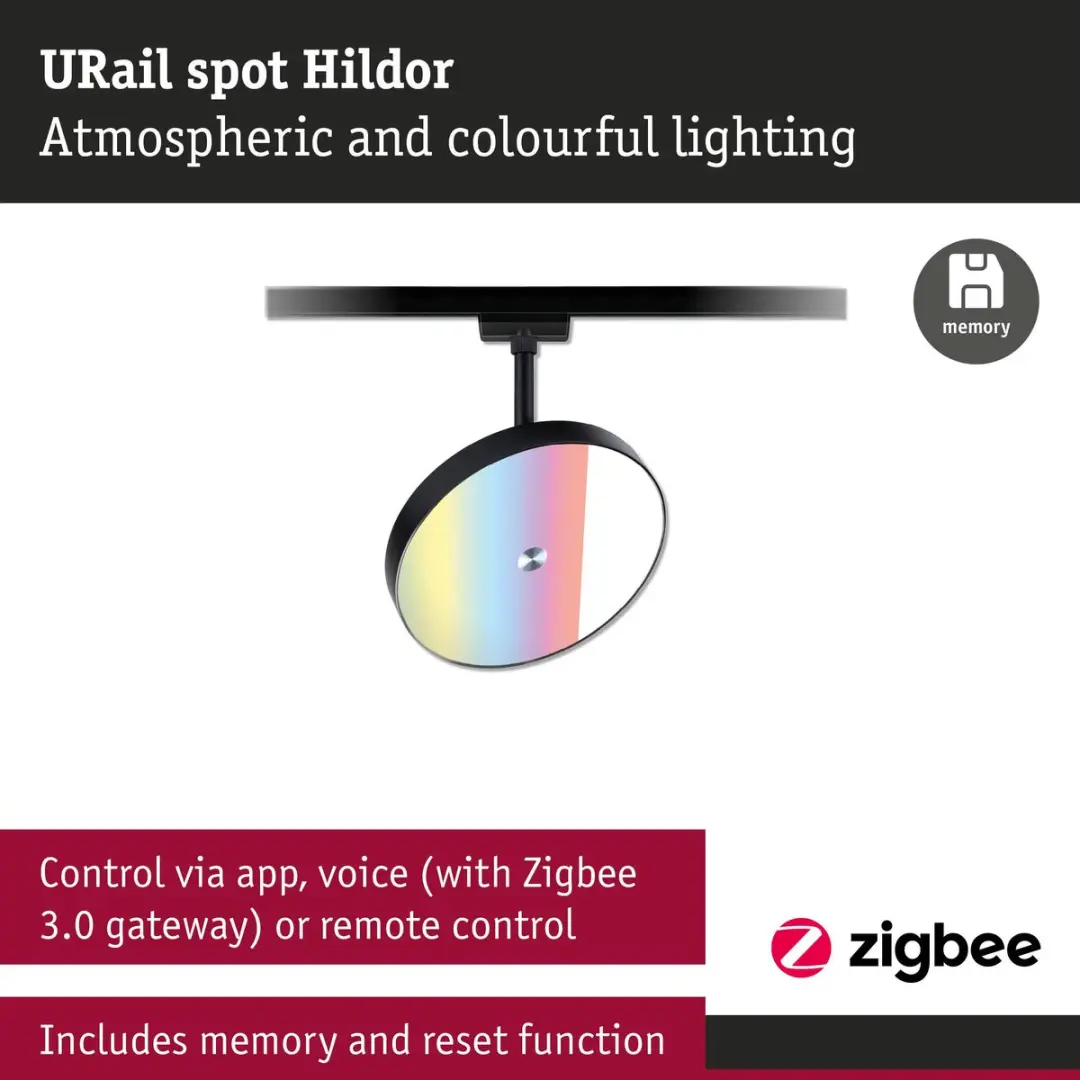 Paulmann URail RGB 7.5W Zwart (mat)