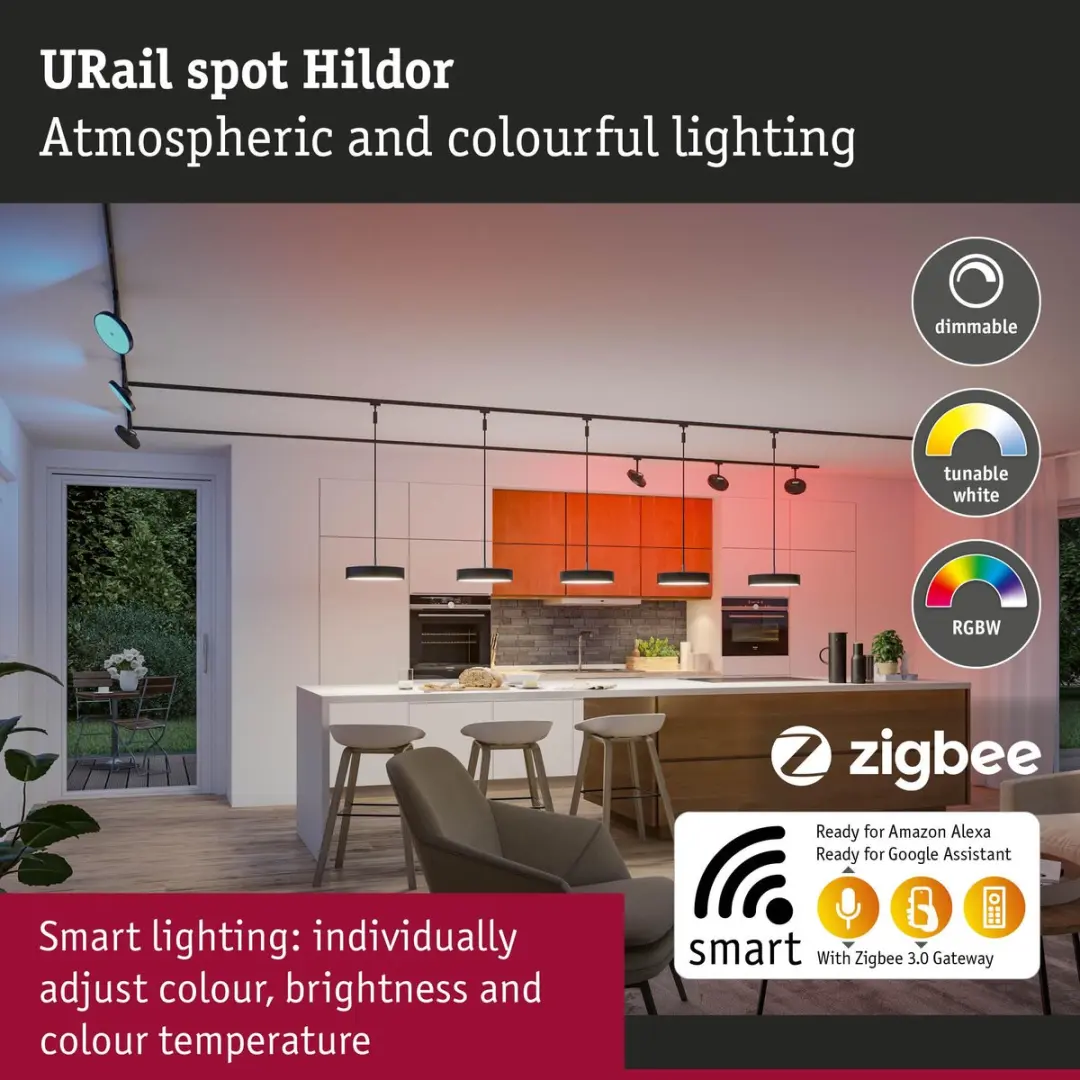 Paulmann URail RGB 7.5W Zwart (mat) - 1 Lichtpunt