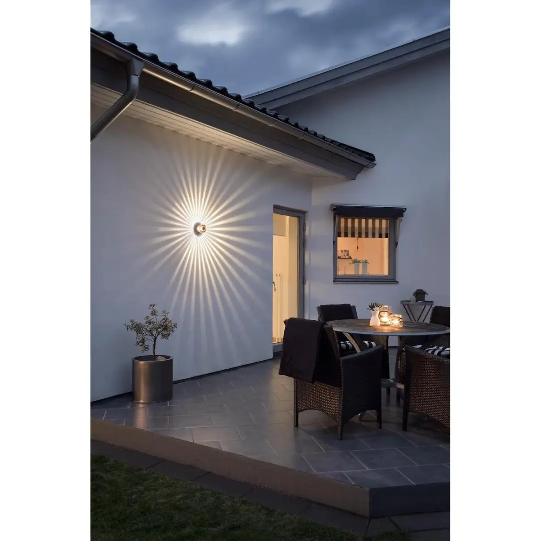 Konstsmide Monza Wandlamp Buiten LED 3W - Rood koper