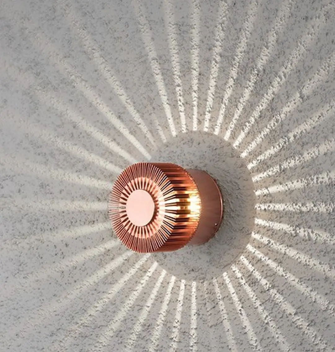 Konstsmide Monza Wandlamp Buiten LED 3W - Rood koper