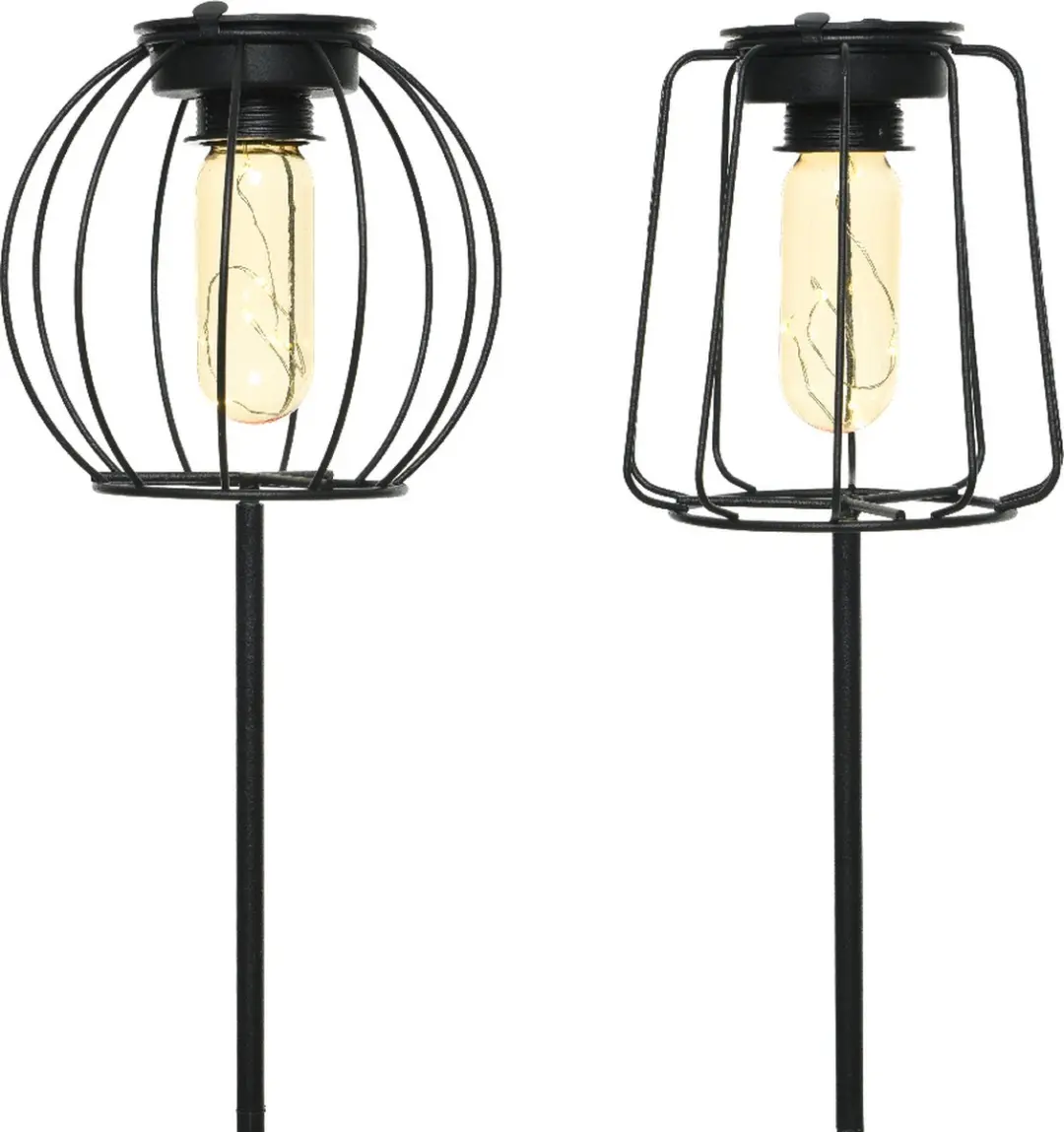 Lumineo LED Solar Wire 2ass - 13cm - Zwart