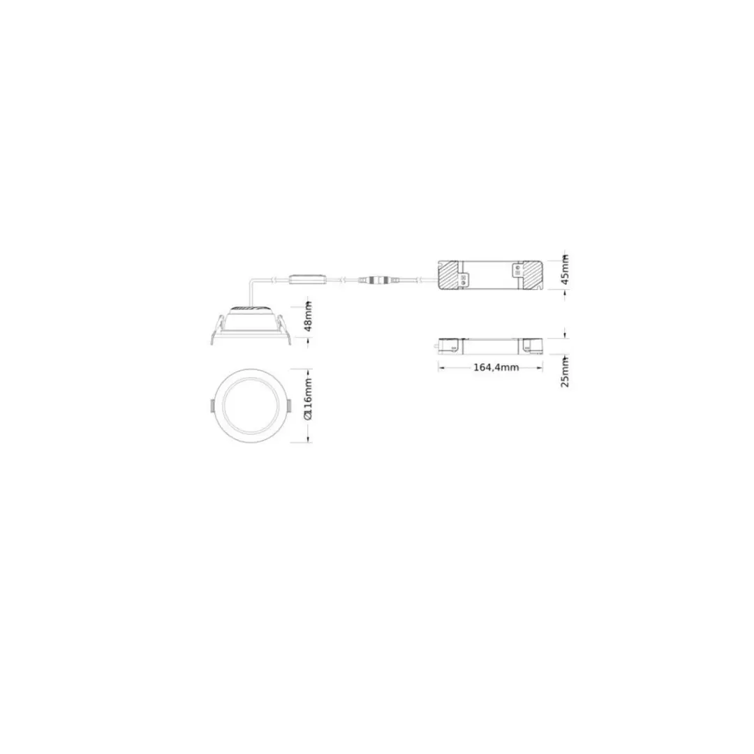 LEDVANCE LED Downlight Comfort Opaal Wit 13W/10W/7W