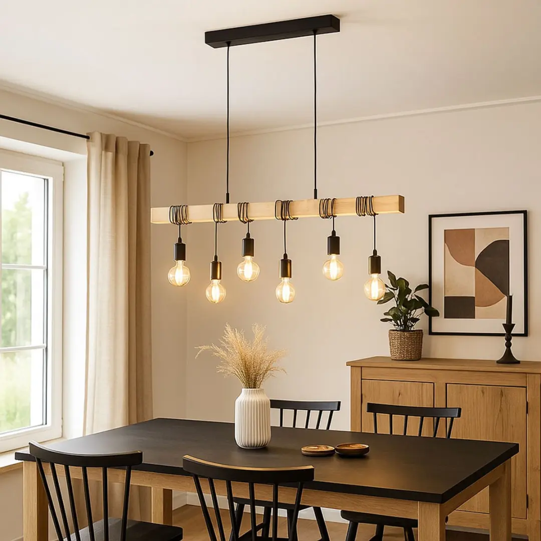 Eglo Hanglamp Eettafel 6x E27