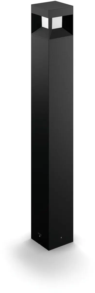 Philips Parterre Sokkellamp Buiten - 8W - Zwart - afbeelding 6 van 6