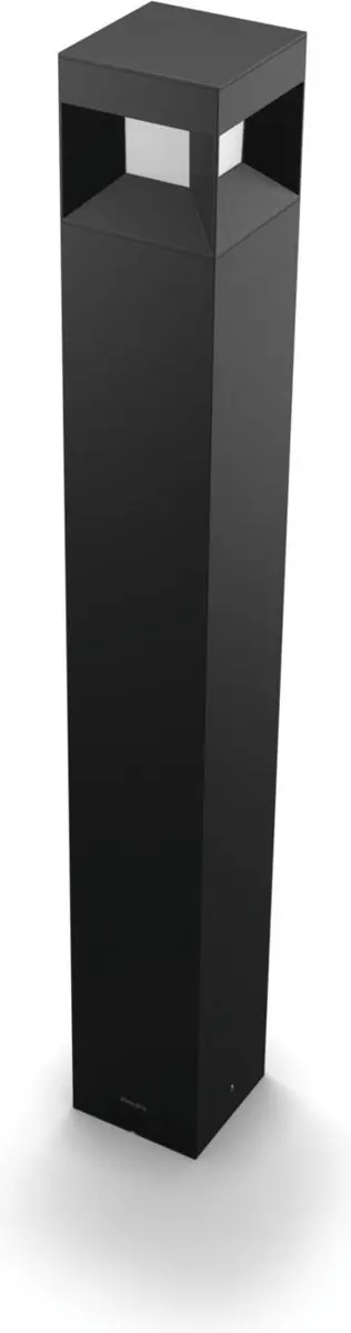 Philips Parterre Sokkellamp Buiten - 8W - Zwart