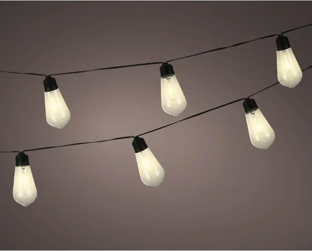 Lumineo Solar Feestverlichting Lichtsnoer 10 LED Warm Wit