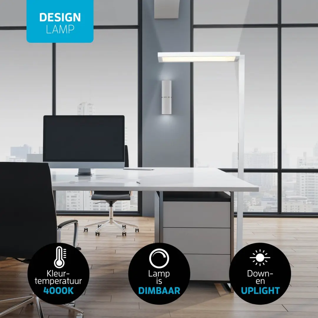 Varin LED Bureaulamp 110W - 10500 Lumen - Wit