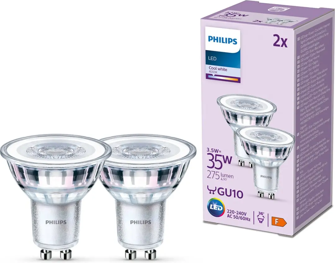 Philips LED Spot GU10 3,5W Koelwit