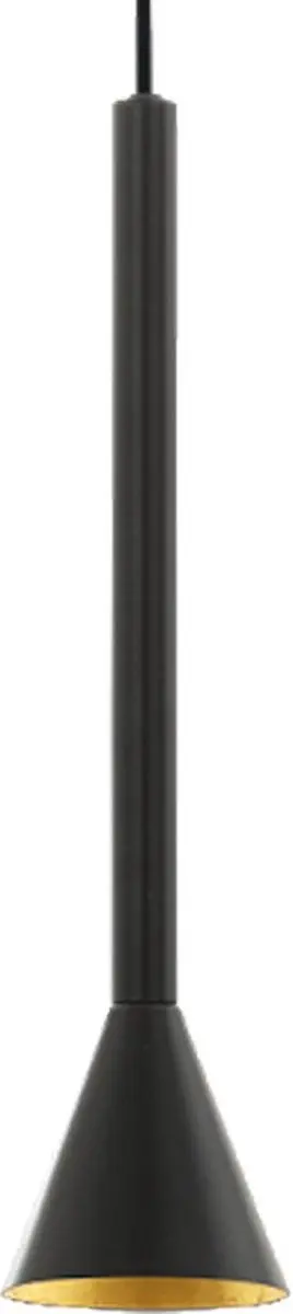 Eglo Cortaderas Hanglamp 5x LED 3000K - Zwart/Goud - afbeelding 6 van 6