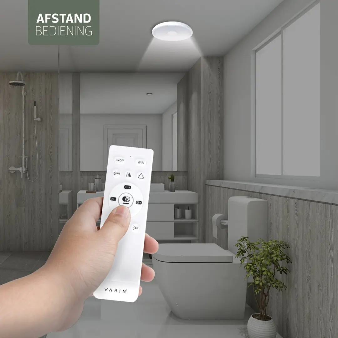 Varin Smart LED Badkamerlamp Ø28cm Wit - IP44 - RGBW - Tuya