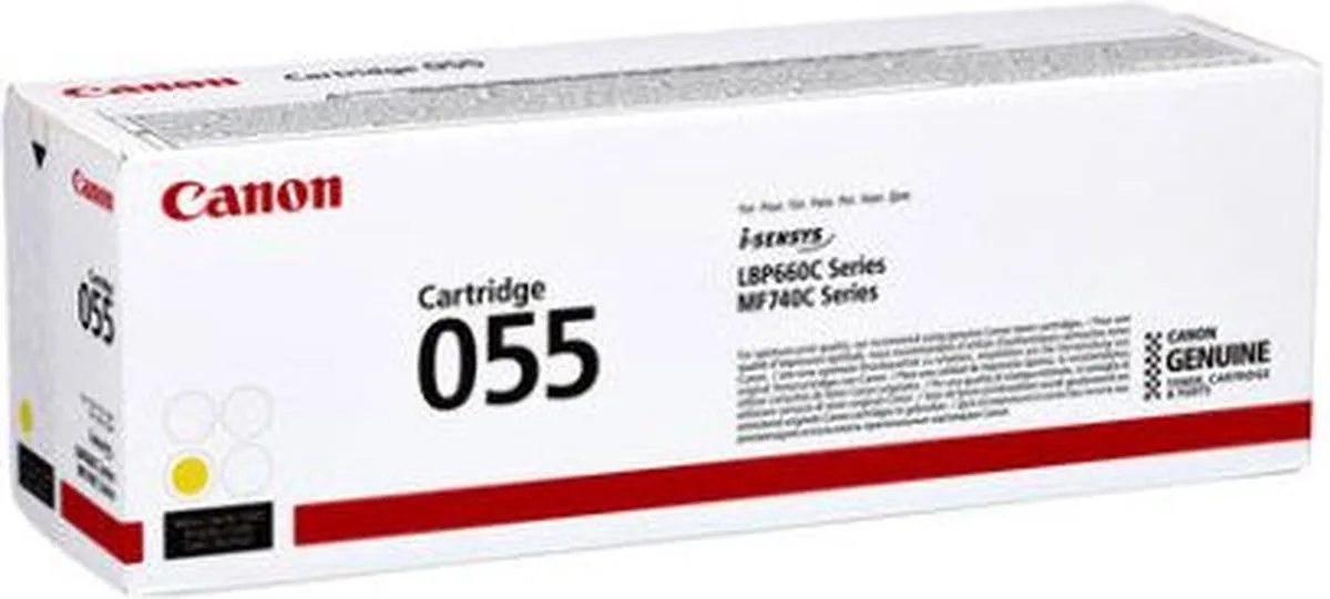 Canon 055 Geel Toner - 2100 Pagina's - Standaard