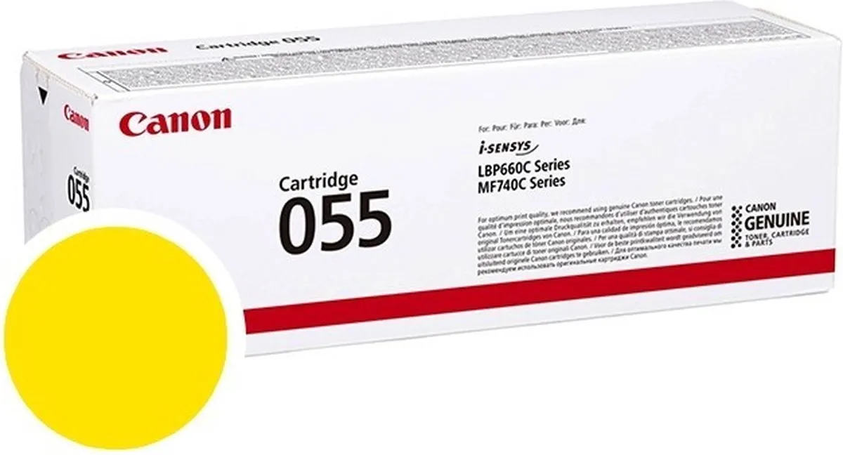 Canon 055 Geel Toner - 2100 Pagina's - Standaard - afbeelding 6 van 6