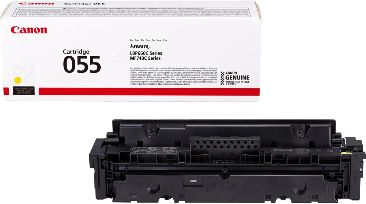 Canon 055 Geel Toner - 2100 Pagina's - Standaard