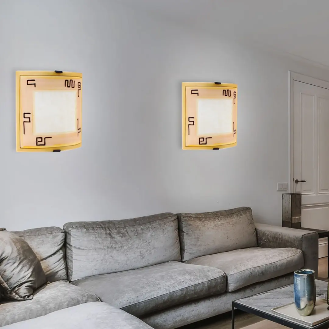 Eglo 87318o Plafondlamp - 1 Lichtpunt - Geel Glas - afbeelding 6 van 6