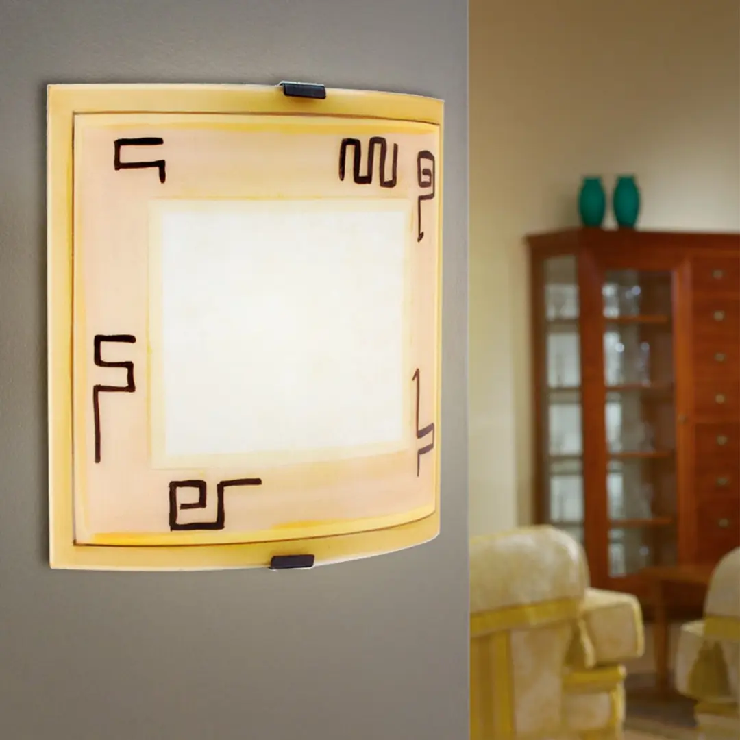 Eglo 87318o Plafondlamp - 1 Lichtpunt - Geel Glas - afbeelding 3 van 6