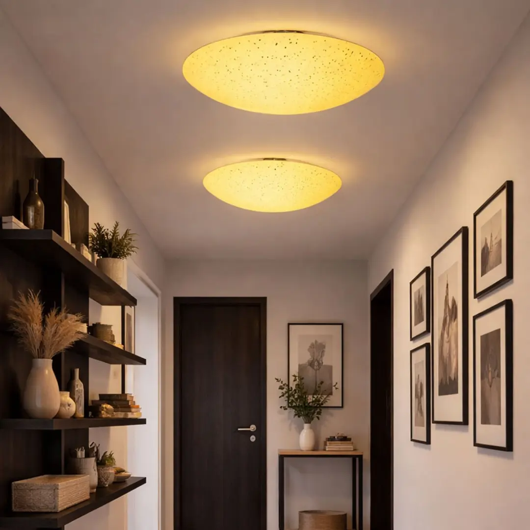 Eglo Plafondlamp Geel 2x E27 - 39,5x8cm - afbeelding 6 van 6