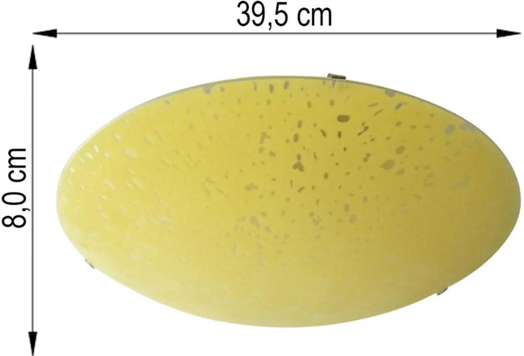Eglo Plafondlamp Geel 2x E27 - 39,5x8cm - afbeelding 3 van 6