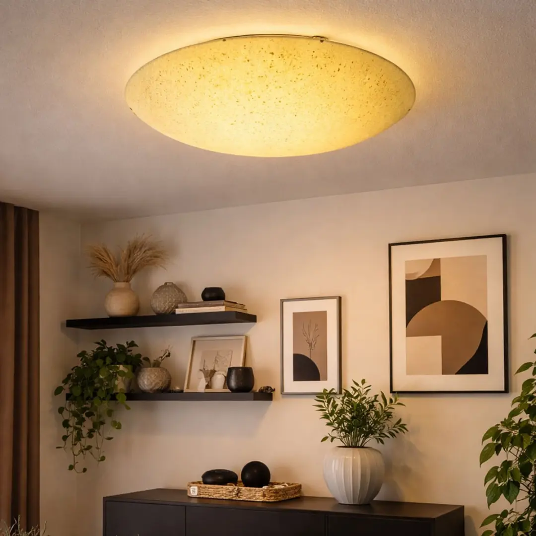 Eglo Plafondlamp Geel 2x E27 - 39,5x8cm - afbeelding 5 van 6