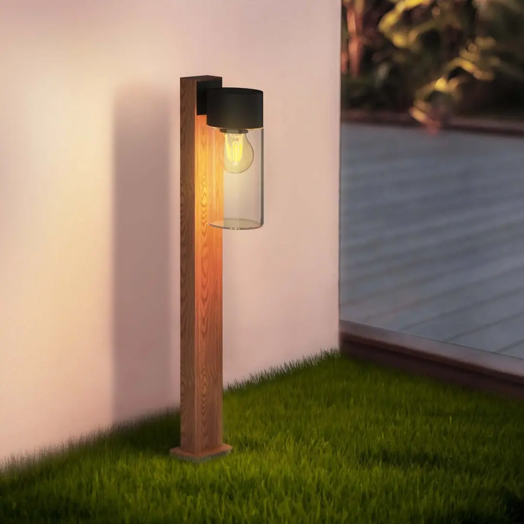 LEDVION Staande Buitenlamp 50cm Hout