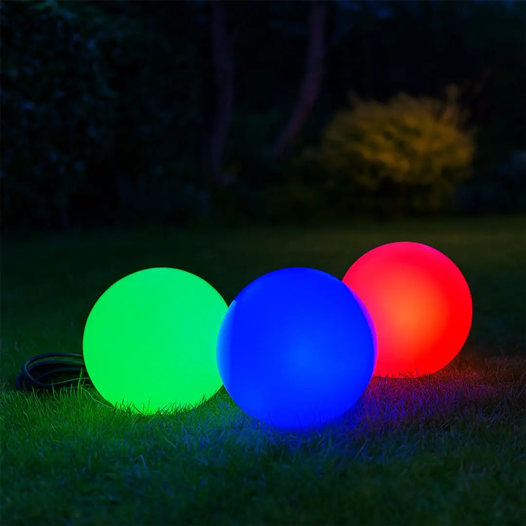 Eglo Buitenlamp Globe D15cm RGB - 3 Stuks