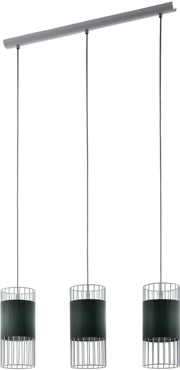 Eglo Norumbega Hanglamp 3x E27 - 74cm - Wit/Grijs - afbeelding 2 van 6