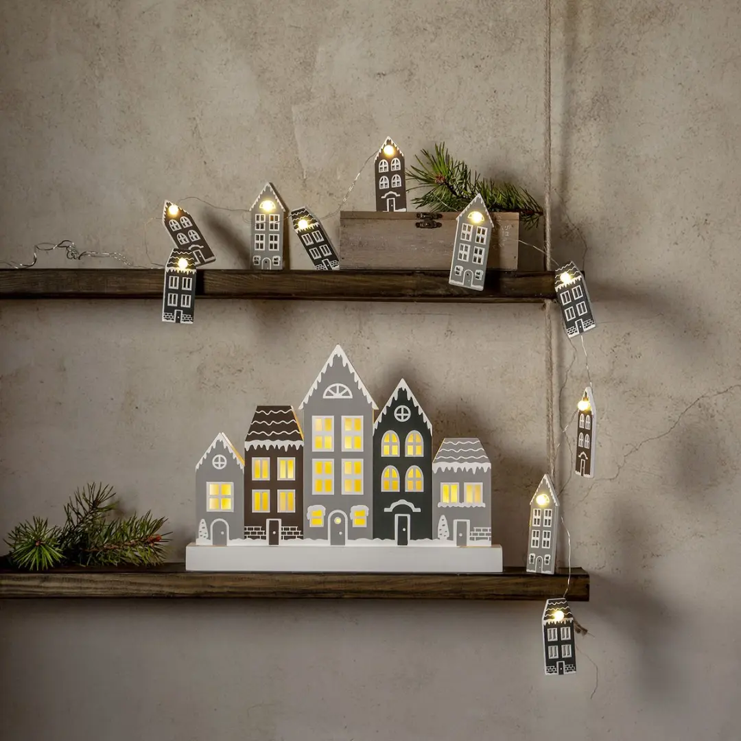 Star Trading LED Raamlamp Villa - Warm Wit - 32cm