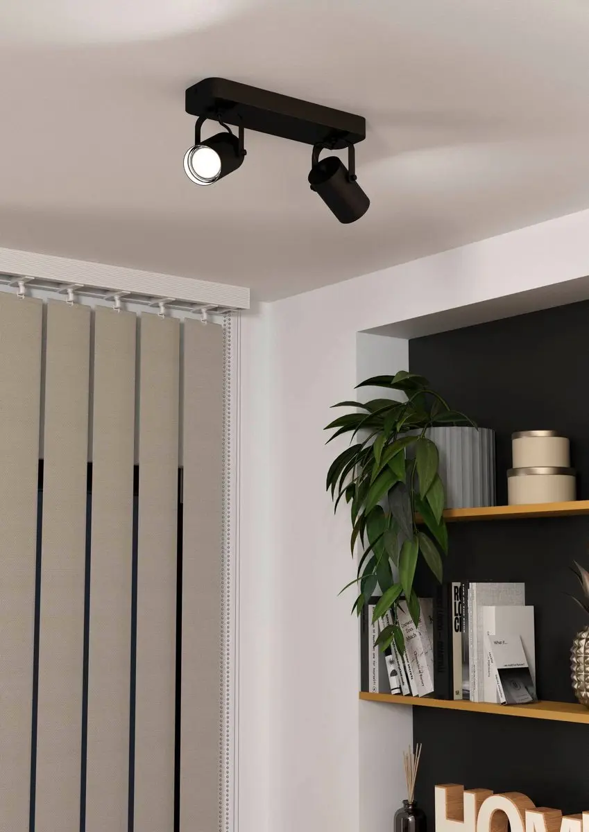 Eglo Sorego Opbouwspot GU10 - 28cm - Zwart