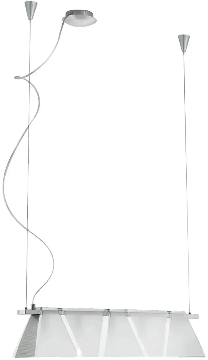 Eglo Ximena Plafondlamp Hanglamp 5 Lichthoorns - Zilver - afbeelding 2 van 6