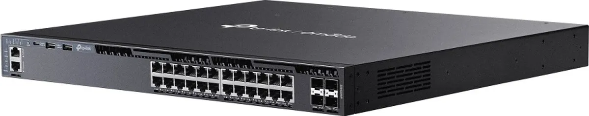 TP-Link Omada SG6428XHP Managed L3 Switch 28 Poorten PoE 720W - Zwart