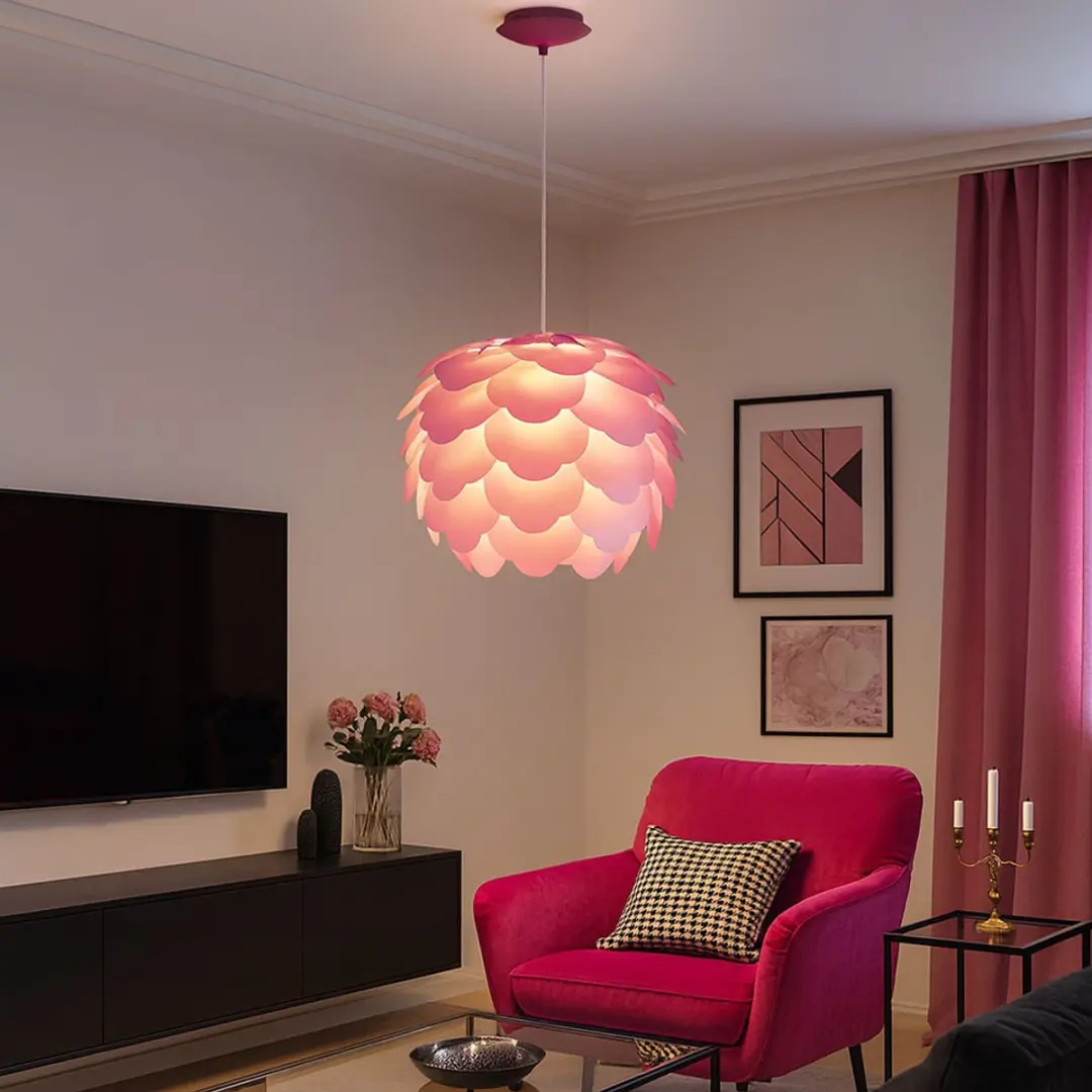 Eglo Filetta Hanglamp - 1 Licht - Ø420mm Paars - afbeelding 2 van 6