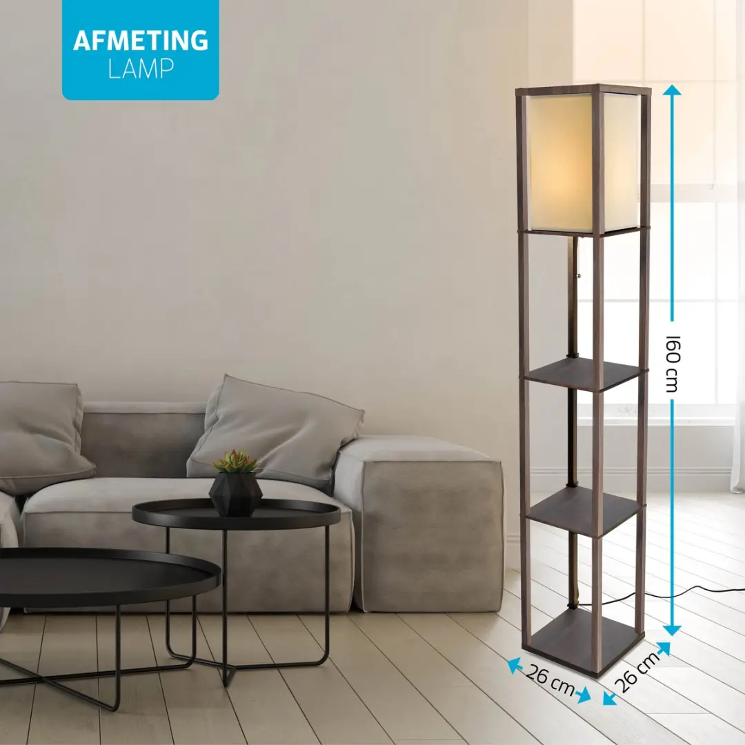 Varin Vloerlamp Vakkenkast - 10x RGBW 60W - Dimbaar Tuya Smart