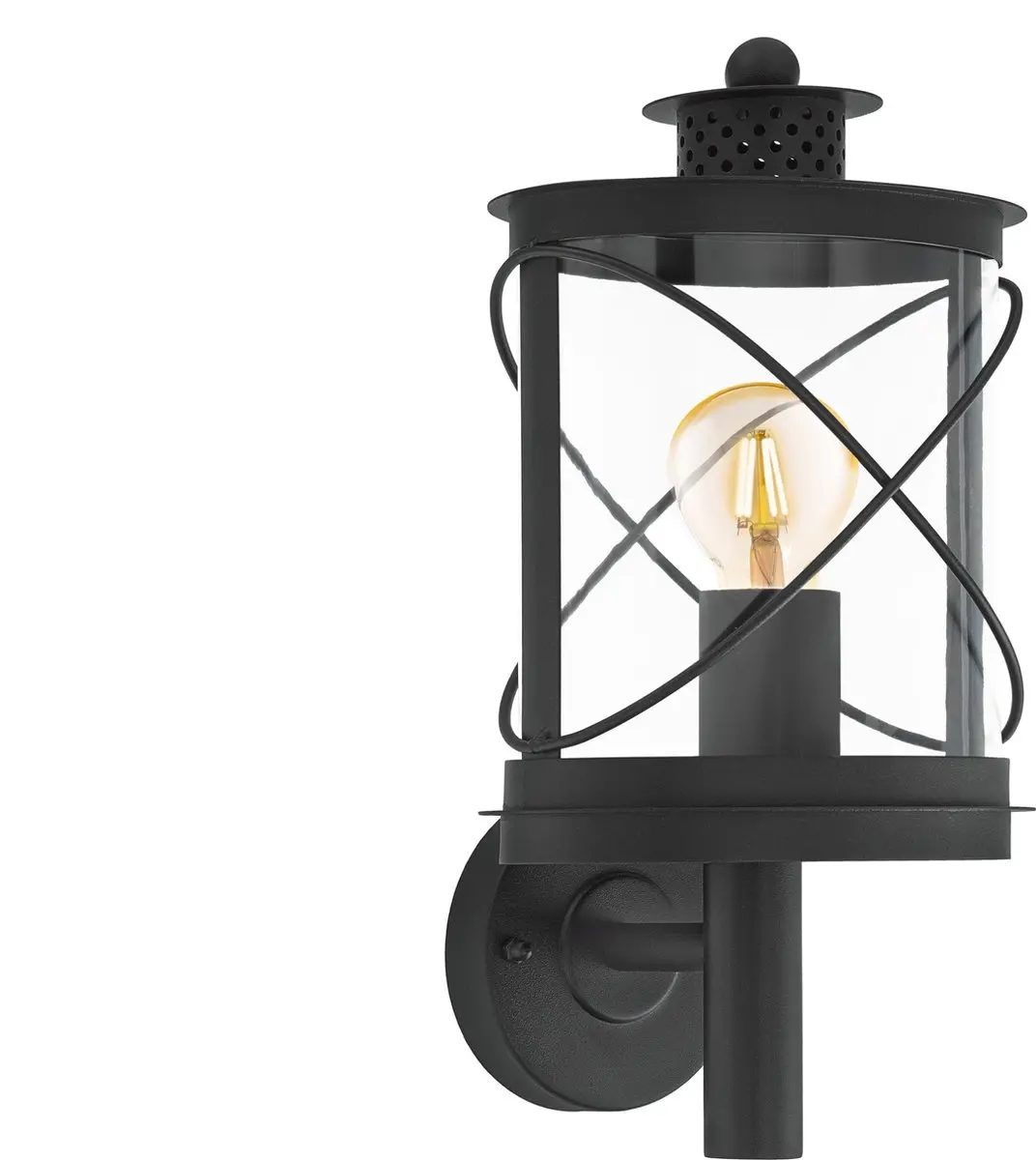 Eglo Hilburn Wandlamp Buiten E27 - 37,5cm - Zwart
