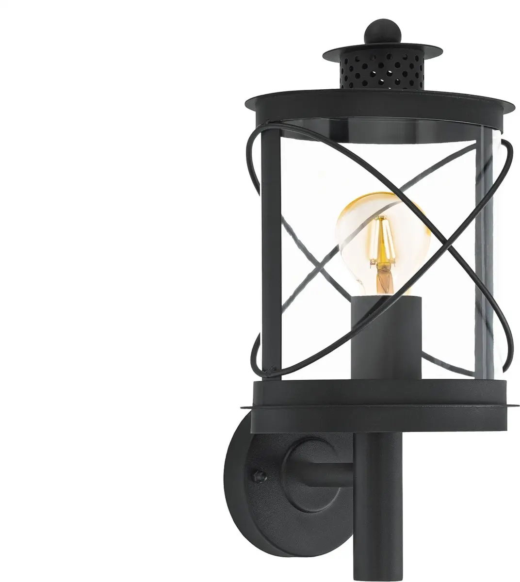 Eglo Hilburn Wandlamp Buiten E27 - 37,5cm - Zwart