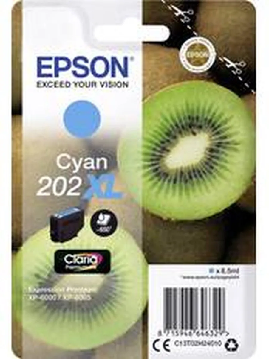 Epson C13T02H24010 Cyan Cartridge - 650 Pagina's