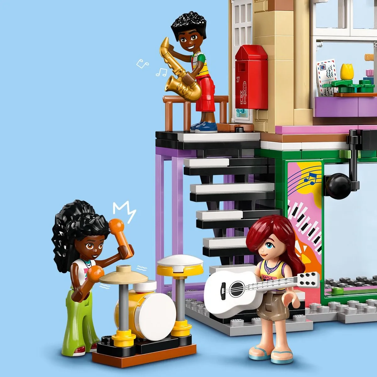 LEGO Friends Muziekwinkel & Appartement 42653 - 483 Stukken - 3 Minifiguren