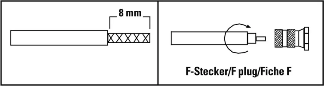 Hama F-stekker 6,5mm - 2 Stuks