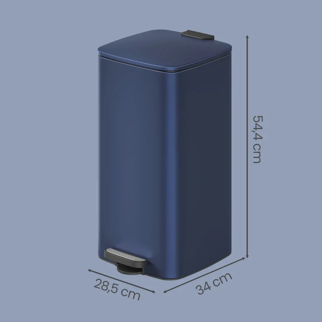 Songmics LTB593Q02 Prullenbak Keuken 30L - Donkerblauw