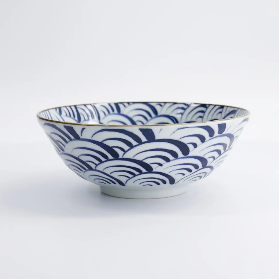 Tokyo Design Studio Natsu Nami Noodle Kom - Blauw - 21cm - 1000ml