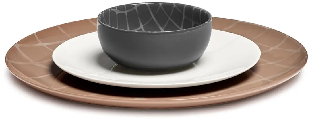 Serax Zuma Bord Kelly Wearstler - Ø33cm - Zout/Wit - 2 Stuks