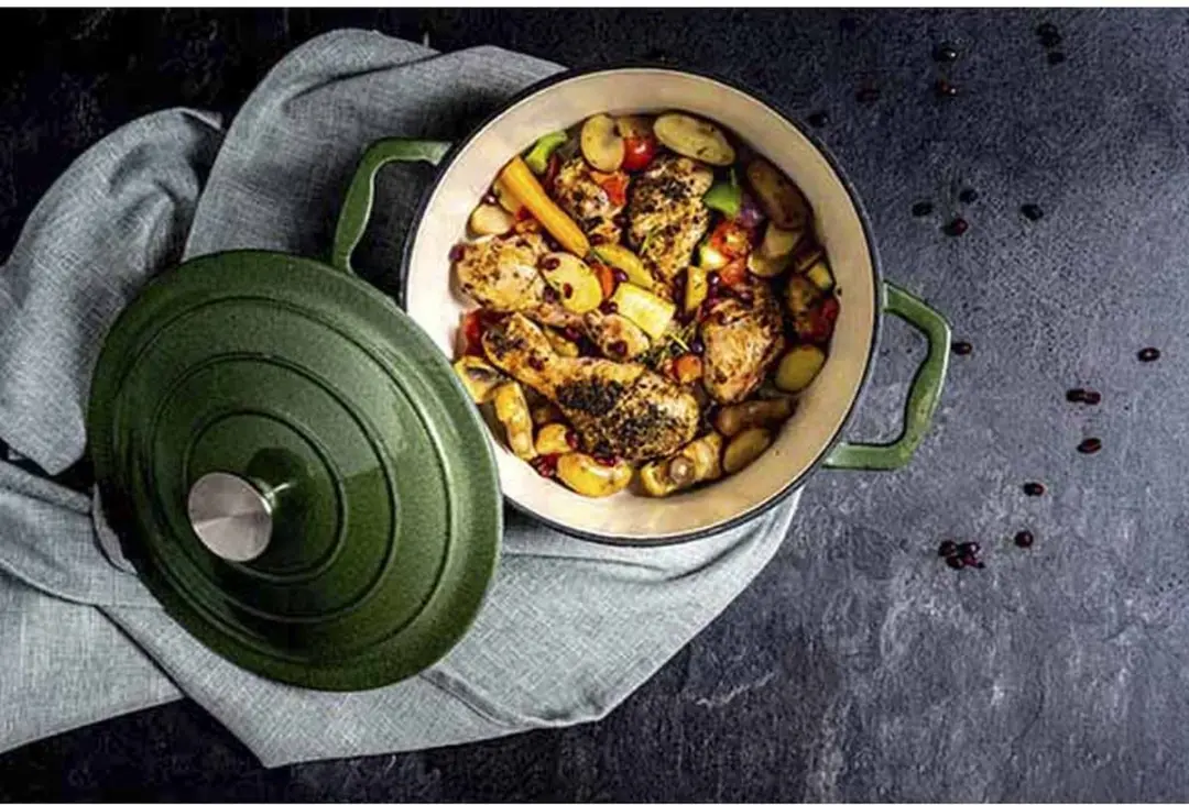 Cosy&Trendy Castard Kookpot 4,5L - Glansgroen