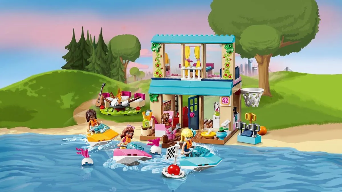 LEGO Juniors Stephanie's Huisje aan het Meer 10763 - 215 Stukken